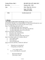 Đề kiểm tra giữa học kì II năm học: 2012 – 2013 môn: Tiếng Việt (phần đọc) thời gian: 40 phút