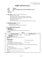 Giáo án Tập đọc lớp 2 - Bài: Một trí khôn hơn trăm trí khôn (2 tiết)