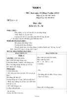 Giáo án Lớp 1 - Tuần 4 - Ma Thị Gấm - Trường TH, THCS Tân Yên