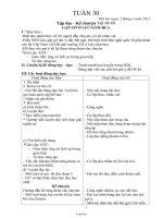 Giáo án tổng hợp lớp 3 - Tuần thứ 30 năm 2012