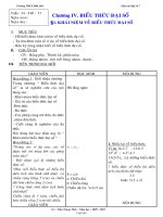 Giáo án Đại số 7 tiết 51 đến 70 - Trường THCS Đắk Drô