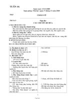 Giáo án các môn lớp 1 - Tuần 14