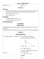 Bài giảng môn học Hình học lớp 7 - Tuần 10 - Tiết 19: Luyện tập