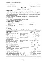 Giáo án Hình học 6 - Tuần 29, Tiết 24: Đường tròn - Năm học 2009-2010 - Hoàng Đình Mạnh