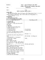 Thiết kế bài dạy lớp 1 - Tuần 4 năm 2012