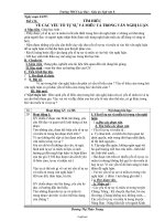 Giáo án Ngữ văn 8 - Tiết 116: Tìm hiểu về các yếu tố tự sự và văn miêu tả trong văn nghị luận - Năm học 2006-2007 - Dương Thị Thảo Trang