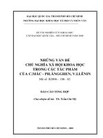 Những vấn đề chủ nghĩa xã hội khoa học trong các tác phẩm của c  mác   ph  ăngghen, v i  lênin    đề tài nghiên cứu khoa học cấp đại học quốc gia   hồ chí minh năm 2008  b2006 18b 02  