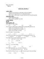 Giáo án môn Toán lớp 7 - Tiết 22: Kiểm tra chương I