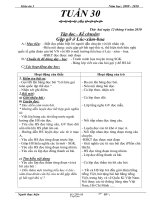 Giáo án Lớp 3 - Tuần 30 - Năm học 2009-2010 (Bản đẹp 2 cột)