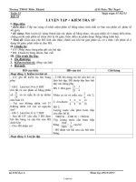 Giáo án môn Số học lớp 6 - Tuần 25 - Tiết 74: Luyện tập - kiểm tra 15 phút