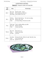 Giáo án Lớp 1 - Tuần 22 - Năm học 2009-2010 - Trần Thị Chung