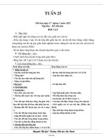 Giáo án lớp 3 - Tuần 25 - Trường Tiểu học Dạ Trạch