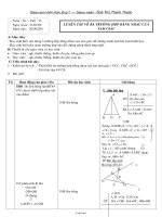 Giáo án môn học Hình học lớp 7 - Đỗ Thị Thanh Thảo - Tiết 35: Luyện tập về ba trường hợp bằng nhau cuả tam giác