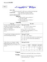 Giáo án Lớp 6 - Môn Toán - Tiết 31: Luyện tập