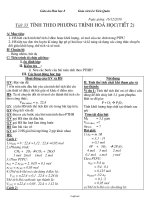 Giáo án môn Hóa học lớp 8 - Tiết 33: Tính theo phương trình hoá học (tiết 2)