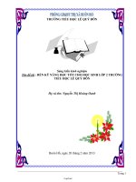 Rèn kỹ năng đọc tốt cho học sinh lớp 2 trường tiểu học Lê Quý Đôn