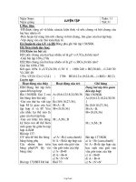 Giáo án Đại số khối 7 - Tiết 31 đến tiết 33