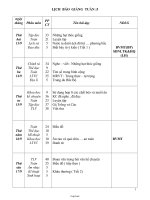 Giáo án bài học Tuần 5 Lớp 4