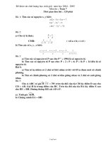 Đề khảo sát chất lượng học sinh giỏi năm học 2004 - 2005 môn thi: Toán 7