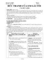 Giáo án Ngữ văn lớp 6 - Tiết dạy 85: Bức tranh của em gái tôi