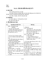 Giáo án Hình học 9 - Tiết 36: Trả bài kiểm tra học kỳ I