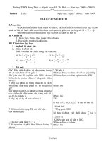 Giáo án Đại số 7 tuần 1 - Trường THCS Hồng Thái