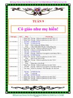 Giáo án lớp 3 - Tuần 9 - Trường tiểu học Hoài Phú
