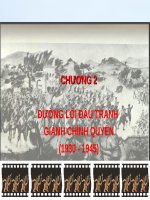 Bài giảng Đường lối cách mạng Đảng Cộng sản Việt Nam - Chương 2: Đường lối đấu tranh giành chính quyền (1930-1945)