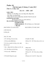 Giáo án dạy Tuần 15 - Lớp Một