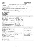 Giáo án môn Số học lớp 6 - Tuần 15 - Tiết 44: Bài 15: Cộng hai số nguyên cùng dấu