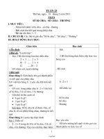 Giáo án Tổng hợp lớp 2 - Tuần số 23 năm 2013