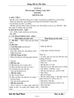 Thiết kế bài học khối 1 - Tuần 25 - Trường Tiểu học Cần Kiệm