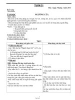 Thiết kế bài dạy lớp 1 - Tuần 31 năm 2013