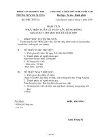 Báo cáo Thực hiện tuần lễ toàn cầu hành động giáo dục cho mọi người năm 2009