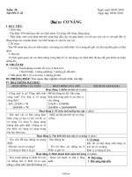 Giáo án Vật lí Lớp 8 - Tiết 20, Bài 16: Cơ năng - Năm học 2009-2010