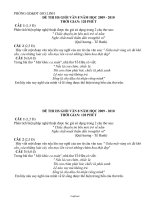 Đề thi HS giỏi Văn 8