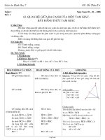 Giáo án Hình học 7 - GV: Đỗ Thừa Trí - Tiết 51: Quan hệ giữa ba cạnh của một tam giác. Bất đẳng thức tam giác
