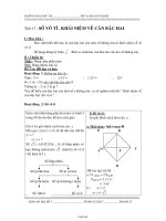 Bài giảng môn học Đại số lớp 7 - Tiết 17 : Số vô tỉ . Khái niệm về căn bậc hai (Tiết 1)