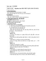 Giáo án Ngữ văn 6 tuần 10 tiết 37 & 38 Tập làm văn: Bài viết tập làm văn số 2