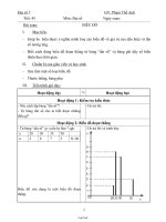 Giáo án môn học Đại số lớp 7 - Tiết 45: Biểu đồ