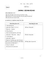 Giáo án lớp 1 môn học Thế dục - Tuần 1 đến tuần 17