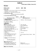 Kế hoạch bài dạy các môn lớp 1 (chuẩn kiến thức, kĩ năng) - Tuần 10