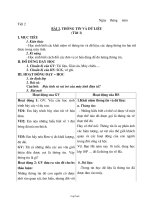 Bài giảng môn học Đại số lớp 7 - Tiết 2 - Bài 2: Thông tin và dữ liệu (tiết 1)