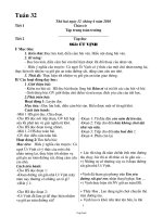 Kế hoạch bài học lớp 1 - Tuần dạy 32