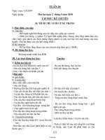 Giáo án các môn khối 3 - Tuần 34 năm 2010