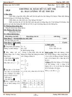 Giáo án Đại số 7 - Năm học 2009 - 2010 - Tiết 23: Đại lượng tỉ lệ thuận