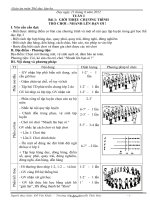 Giáo án môn Thể dục lớp ba - Học kì 1 - Trường tiểu học Nguyễn Thái Húy