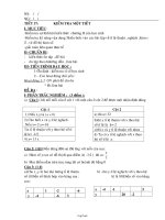 Bài giảng môn học Đại số lớp 7 - Tiết 37: Kiểm tra một tiết