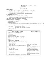 Giáo án Lớp Một – Tuần 19 - Chuẩn kiến thức kỹ năng