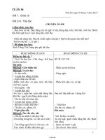 Thiết kế bài dạy lớp 1 - Tuần dạy 30